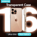 Joyroom for iPhone 16 Pro Max Case Crystal Clear Hard Transparent Non-Yellow Lens Protection Cover For iPhone 16 Pro Case