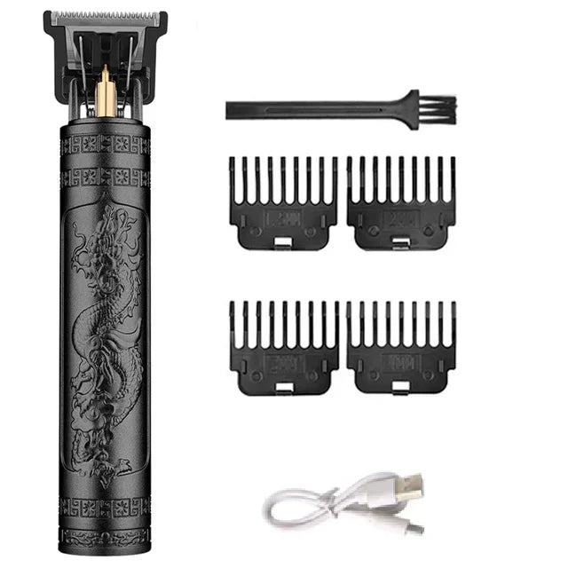 Vintage T9 Professional Hair & Beard Trimmer – Black & Gold