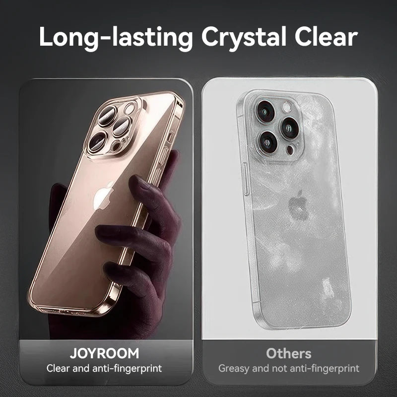 Joyroom for iPhone 16 Pro Max Case Crystal Clear Hard Transparent Non-Yellow Lens Protection Cover For iPhone 16 Pro Case