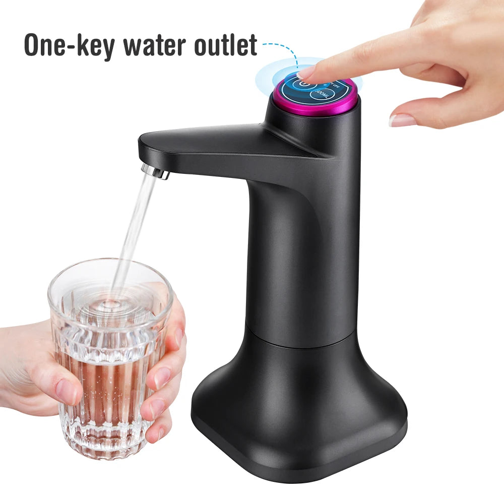 Automatic Water Dispenser Electric Water Pump Button Control USB Charge Portable for Kitchen Office Outdoor Drink Dispenser