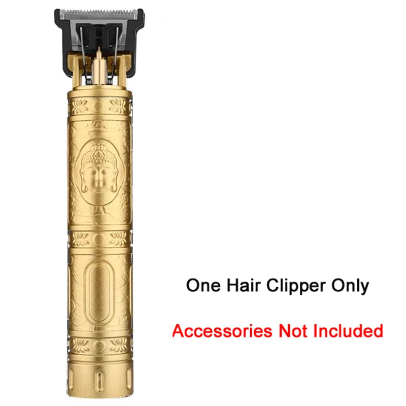 Vintage T9 Professional Hair & Beard Trimmer – Black & Gold