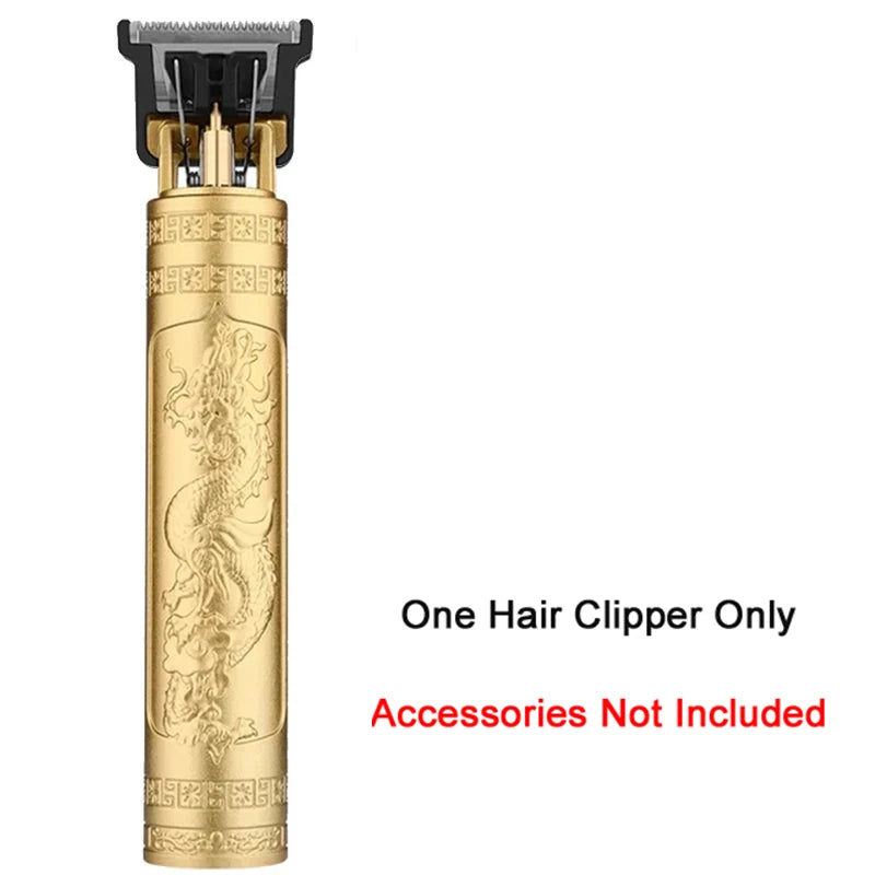 Vintage T9 Professional Hair & Beard Trimmer – Black & Gold