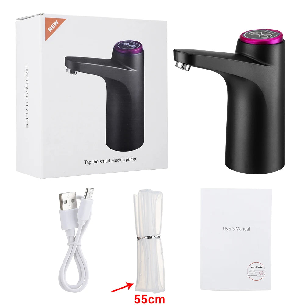 Automatic Water Dispenser Electric Water Pump Button Control USB Charge Portable for Kitchen Office Outdoor Drink Dispenser