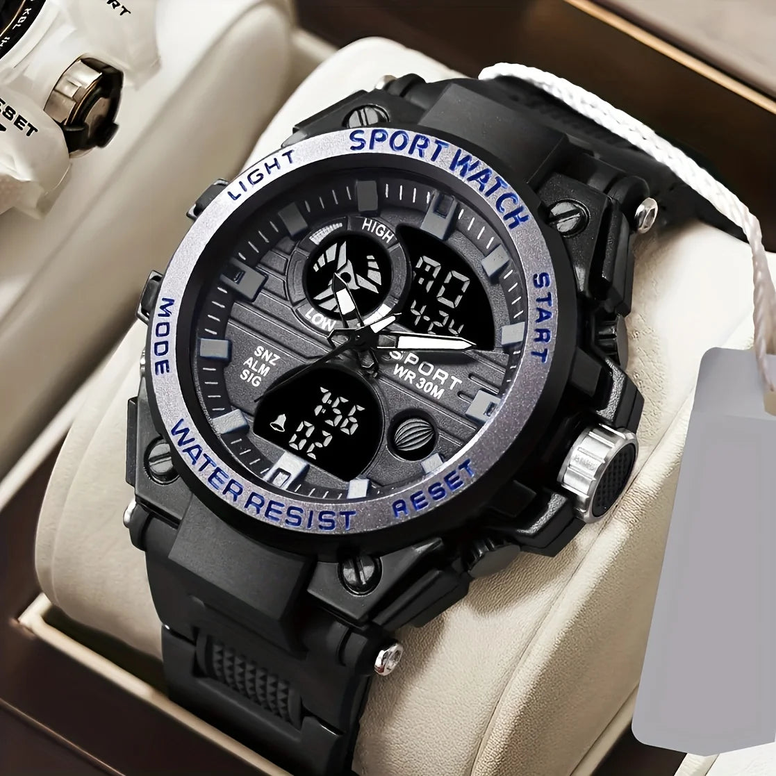 High end luxury multifunctional dual movement watch with alloy dial and multifunctional watch with tactical hands