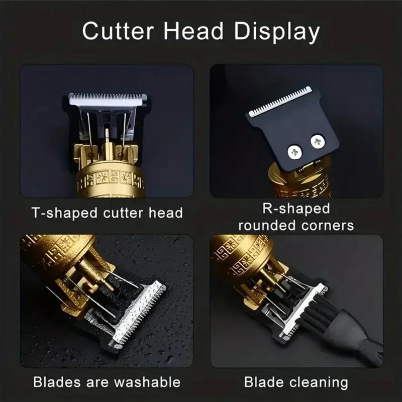 Professional T9 Hair Clipper For Mens USB Fast Rechargeable Beard Care Tools Provide Comfortable Precise Shaving Hair Trimmer