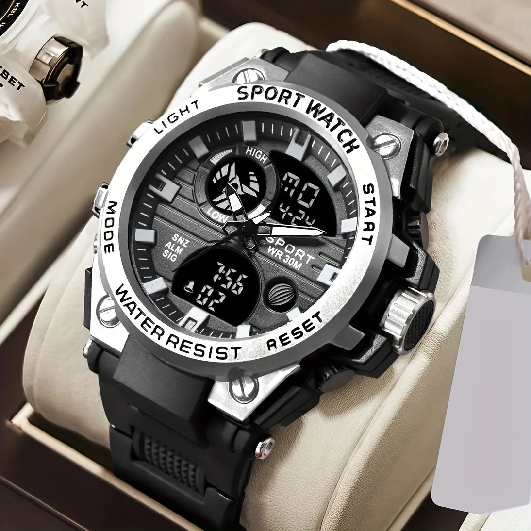 High end luxury multifunctional dual movement watch with alloy dial and multifunctional watch with tactical hands
