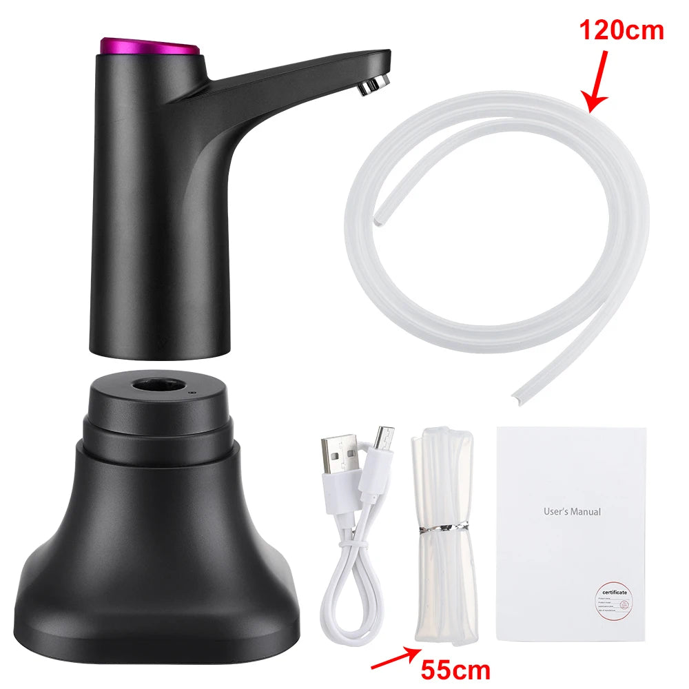Automatic Water Dispenser Electric Water Pump Button Control USB Charge Portable for Kitchen Office Outdoor Drink Dispenser