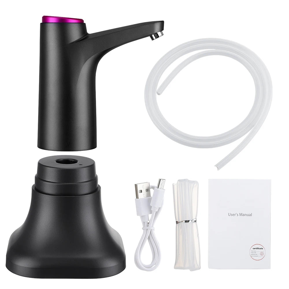 Automatic Water Dispenser Electric Water Pump Button Control USB Charge Portable for Kitchen Office Outdoor Drink Dispenser